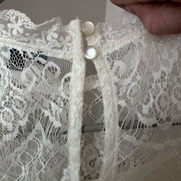 As U Wish Cream Lace Sleeveless Dress - Picture 4 of 6